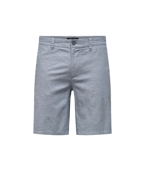 Mark 0011 Cotton Linen Shorts - Blue