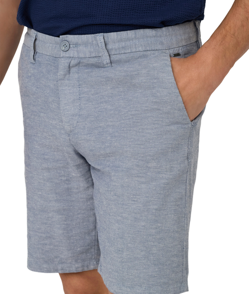 Mark 0011 Cotton Linen Shorts - Blue