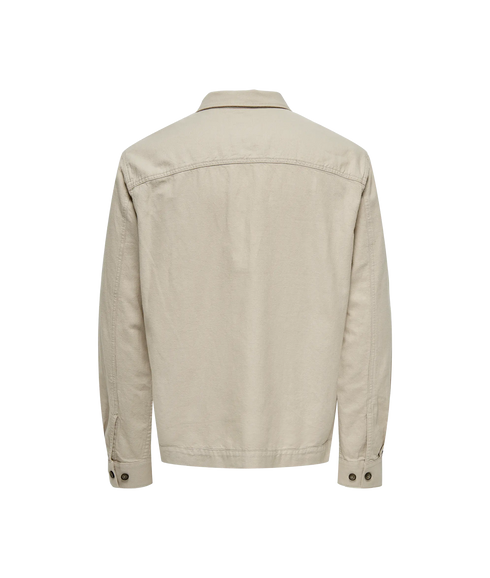 Kennet Linen Overshirt - Grey