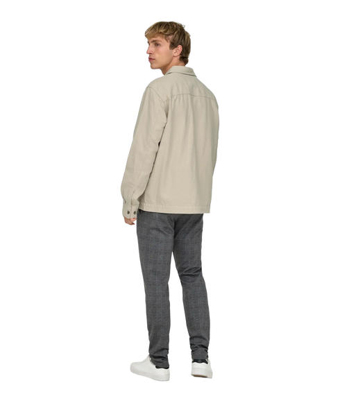 Kennet Linen Overshirt - Grey