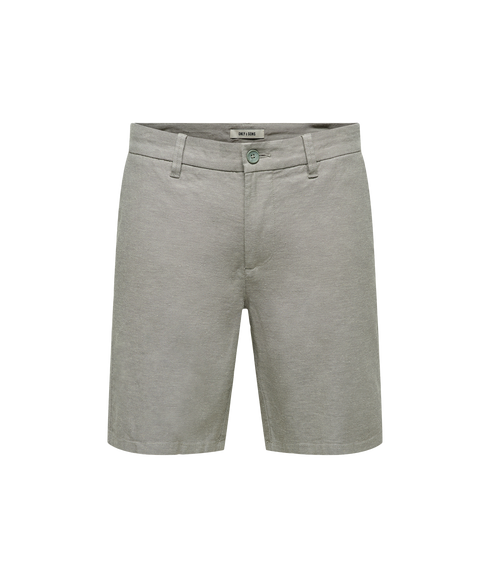 Mark 0011 Cotton Linen Shorts - Grey