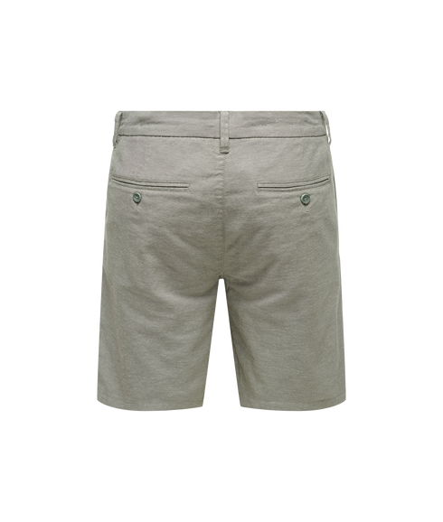 Mark 0011 Cotton Linen Shorts - Grey