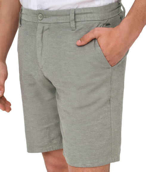 Mark 0011 Cotton Linen Shorts - Grey