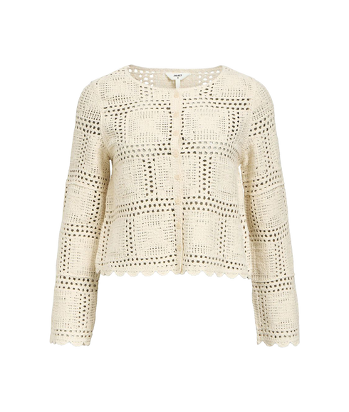 Orella L/S Knit Cardigan - Beige