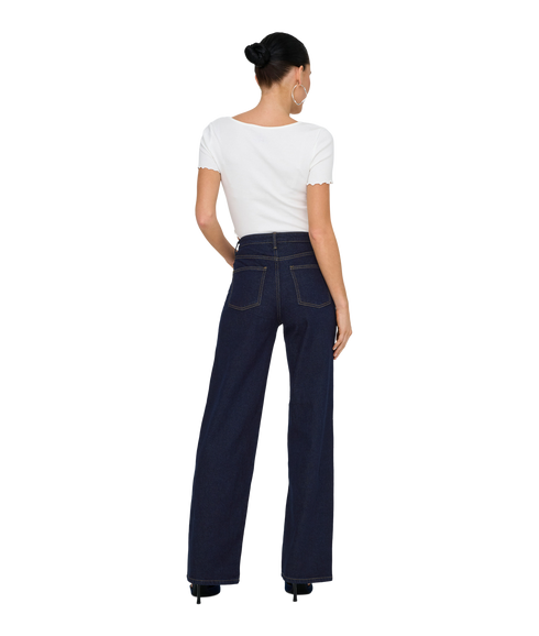 Juicy Hw Wide Rinse Dnm Mas763 - Blue
