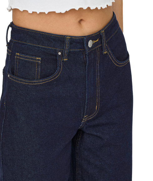 Juicy Hw Wide Rinse Dnm Mas763 - Blue
