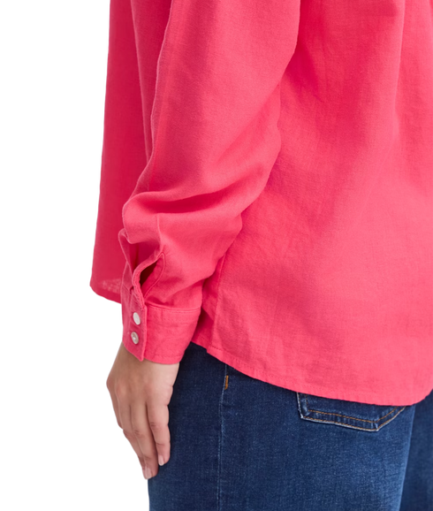 Linno Linen Shirt - Geranium