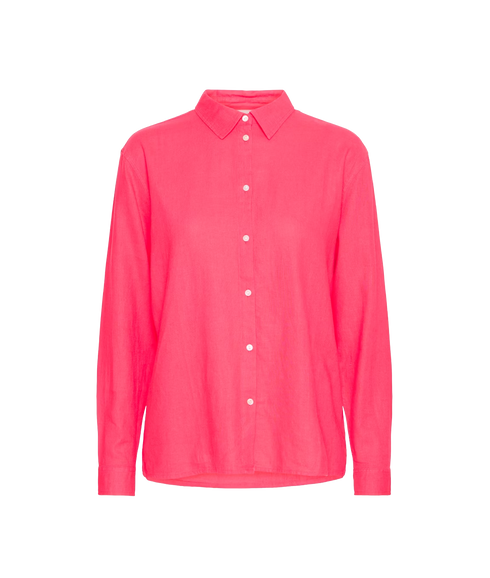 Linno Linen Shirt - Geranium