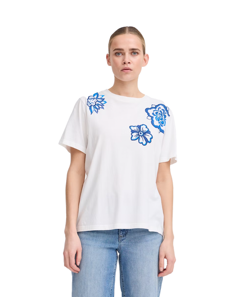 Majou Flower T-Shirt - Cloud Dancer