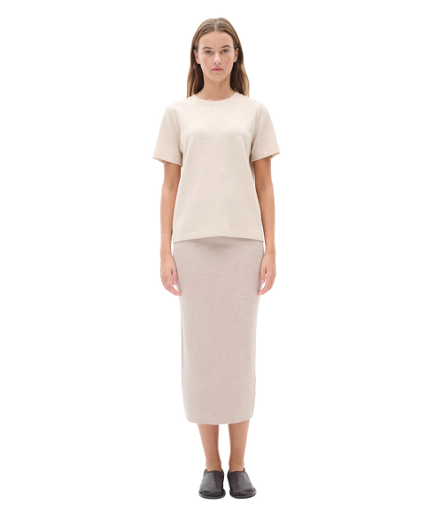 Udelia Rib Skirt - Beige
