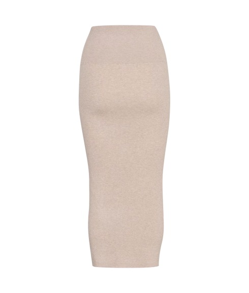 Udelia Rib Skirt - Beige