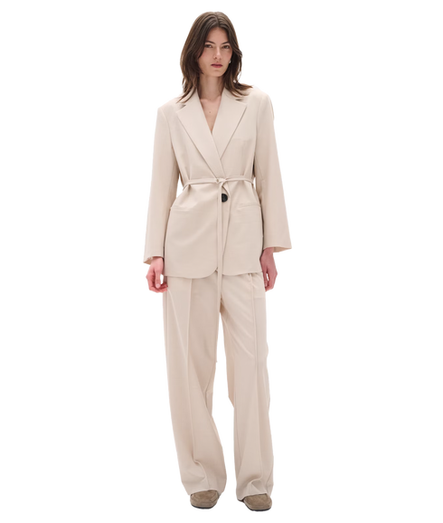 Naxa Belt Blazer - Beige