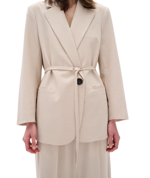 Naxa Belt Blazer - Beige