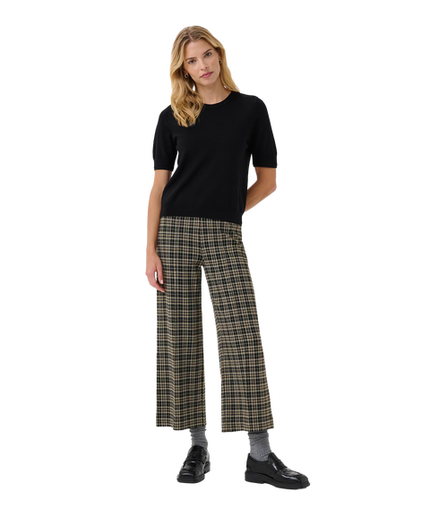 Ilisan Pants - Dark Navy Check