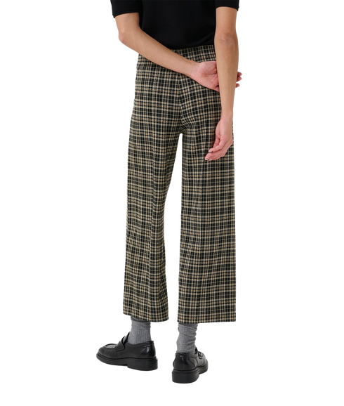 Ilisan Pants - Dark Navy Check