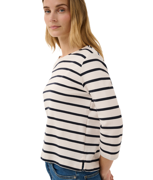 Nela Tee - Dark Navy Stripe