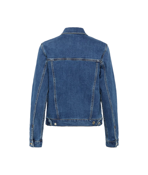 Nicholia Denim Jacket - Medium Dark Blue Denim
