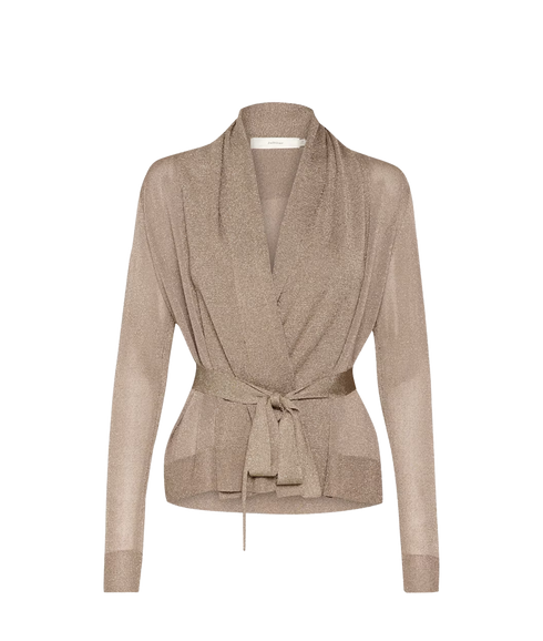 Thaniiw Short Cardigan - Dull Gold