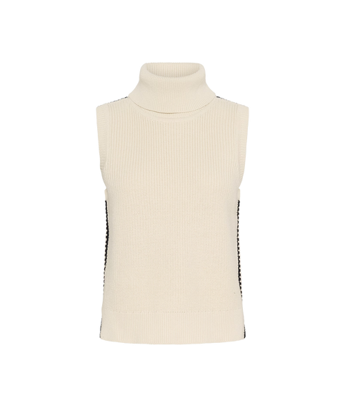 Sella Waistcoat - Whitecap Gray/Dark Navy Stitch