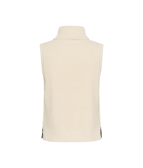 Sella Waistcoat - Whitecap Gray/Dark Navy Stitch
