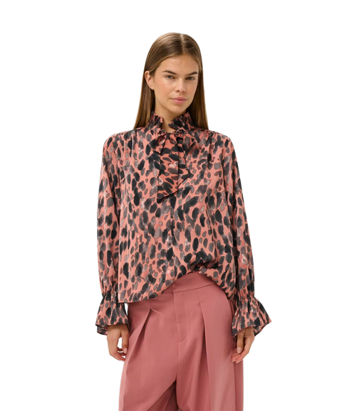 Gracie Printed Blouse - Rose Paint