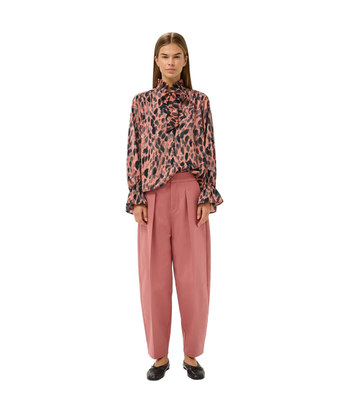 Gracie Printed Blouse - Rose Paint
