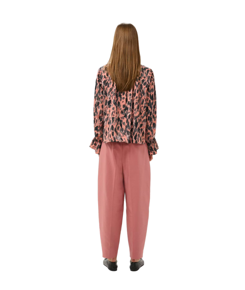 Gracie Printed Blouse - Rose Paint