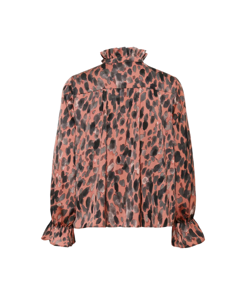 Gracie Printed Blouse - Rose Paint