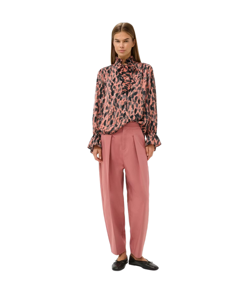 Gracie Printed Blouse - Rose Paint