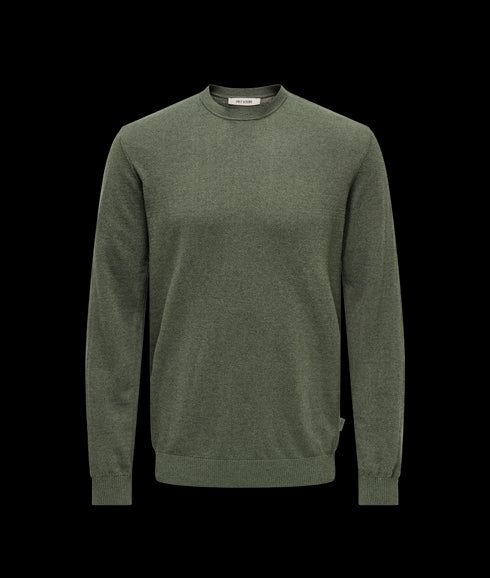 Loui Reg 12 Mel Crew Knit Noos - Castor Gray Melange