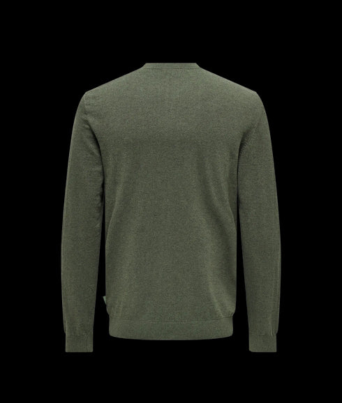 Loui Reg 12 Mel Crew Knit Noos - Castor Gray Melange