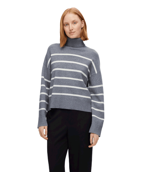 Knitted Turtleneck - Grey