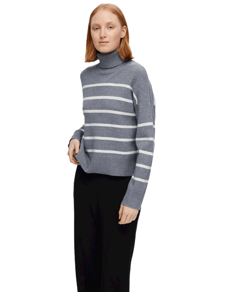 Knitted Turtleneck - Grey
