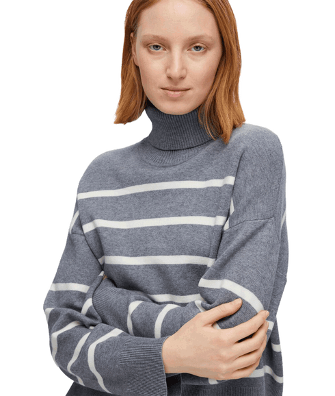 Knitted Turtleneck - Grey