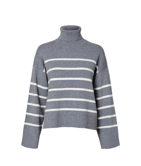 Knitted Turtleneck - Grey
