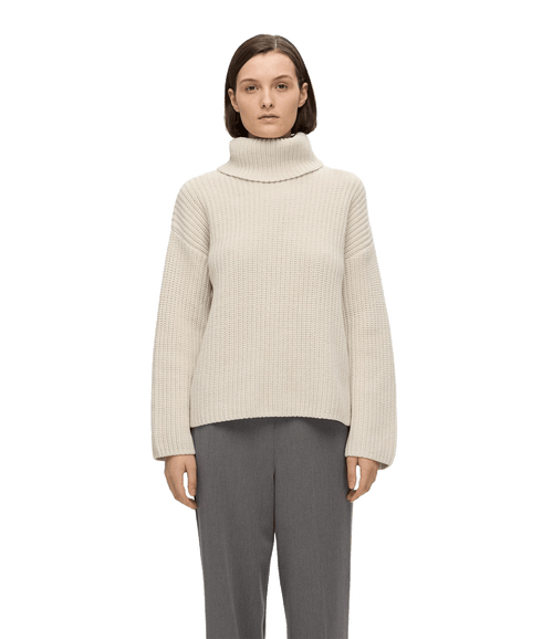 Oversized Chunky Knitted Jumper - Cream