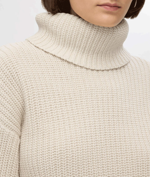 Oversized Chunky Knitted Jumper - Cream