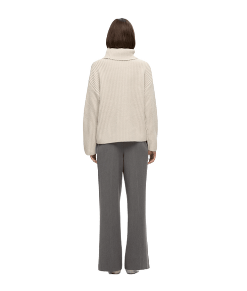 Oversized Chunky Knitted Jumper - Cream