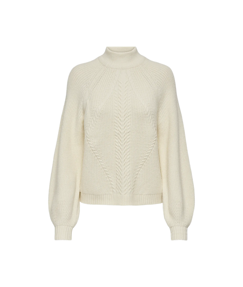Katia LS Detail Highneck - White