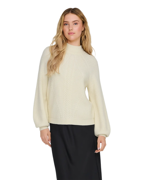 Katia LS Detail Highneck - White