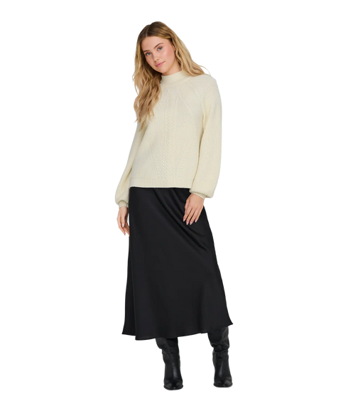 Katia LS Detail Highneck - White