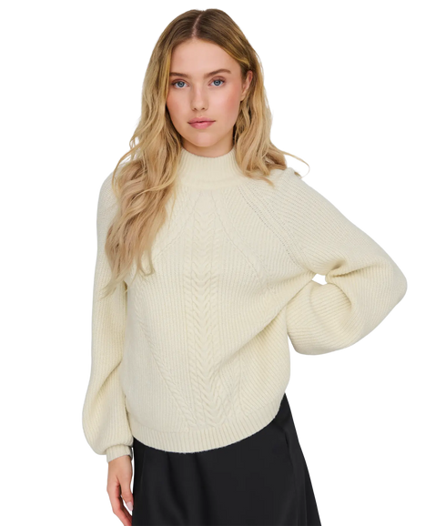 Katia LS Detail Highneck - White