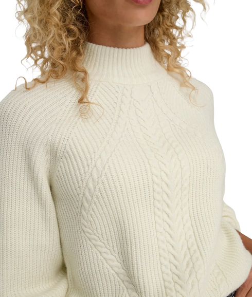 Katia LS Detail Highneck - White