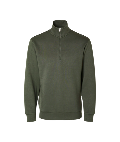 Emanuel Soft Zip Sweat - Green
