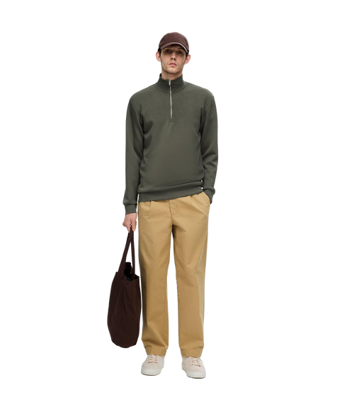 Emanuel Soft Zip Sweat - Green
