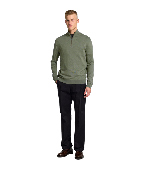 Berg Half Zip Knit-Kalamata