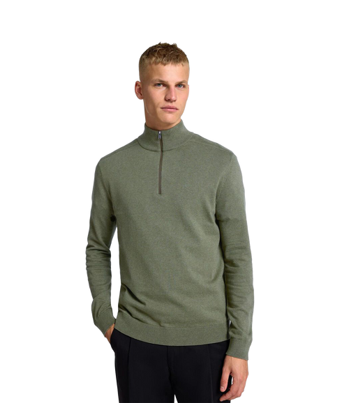 Berg Half Zip Knit-Kalamata