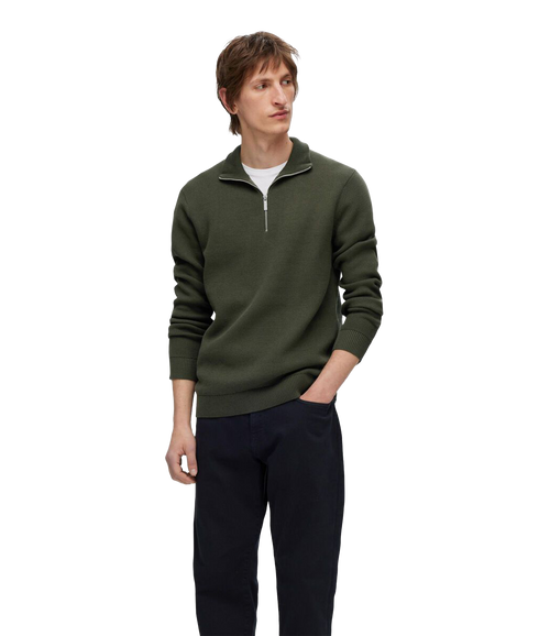 Half-zip Jumper - Green