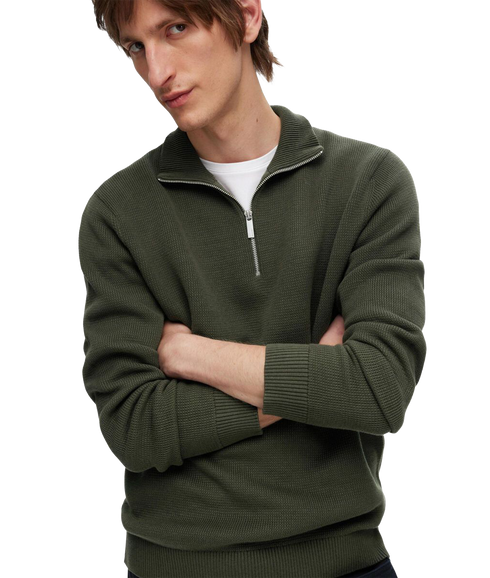 Half-zip Jumper - Green
