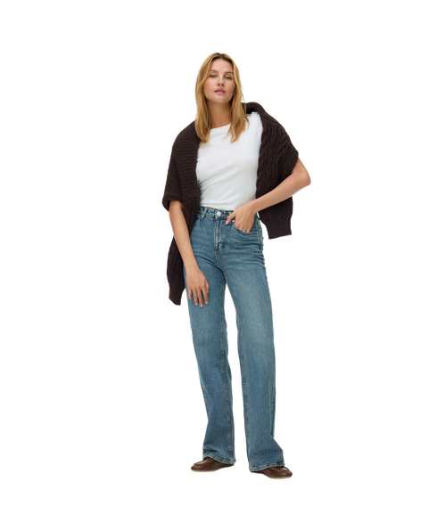 Tessa High Rise Wide Jeans - Blue